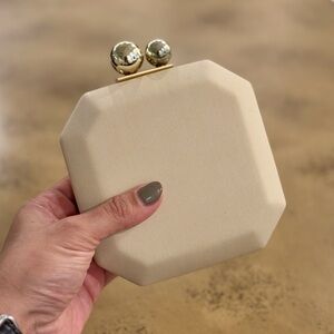 Elegant Cream mini Clutch